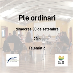 El Consell Comarcal del Pla de l’Estany celebra el ple ordinari del mes de setembre