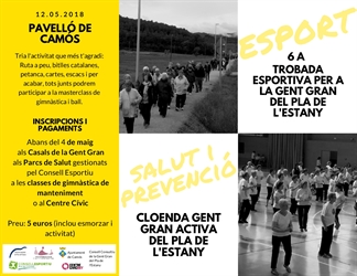 Esport, salut i prevenció en la 6a trobada esportiva per a la gent gran del Pla de l'Estany