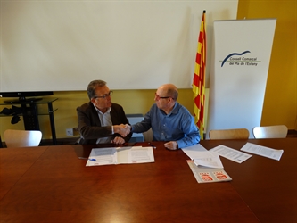 El Consell Comarcal del Pla de l’Estany signa un conveni de col·laboració amb la Unió General de Treballadors de Catalunya Comarques Gironines  