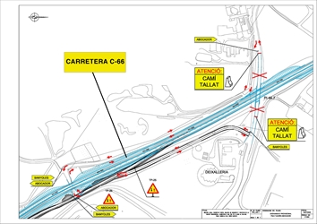 L’accés a la Deixalleria Comarcal i l’Abocador de Puigpalter es farà per sota el pont que travessa la C-66