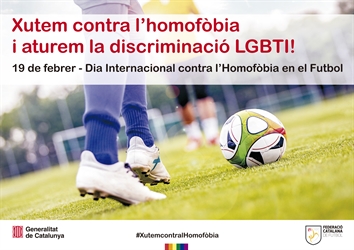 El 19 de febrer,  Dia Internacional contra l'Homofòbia en el fútbol