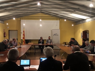 El president de l'ACM, David Saldoni, participa al Consell d'Alcaldes del Pla de l'Estany