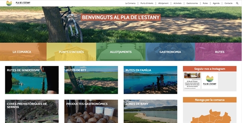 Nova pàgina web de turisme del Pla de l'Estany